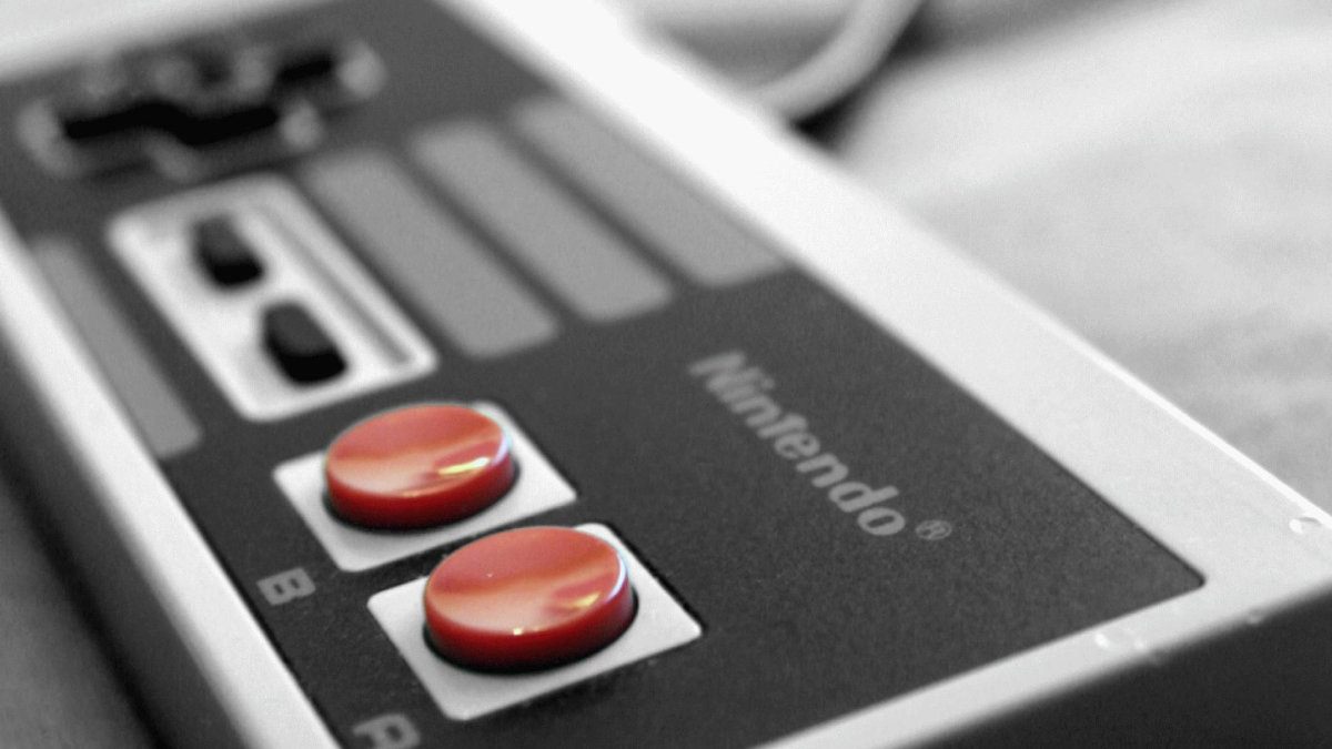 Enfoque de un control de Nintendo NES