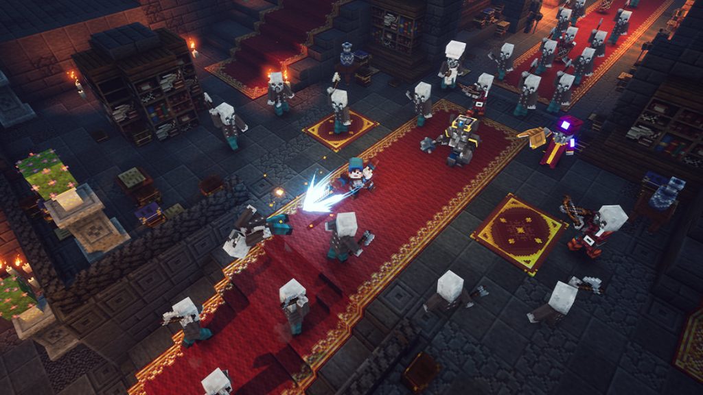Batalla en la mansion Minecraft Dungeons