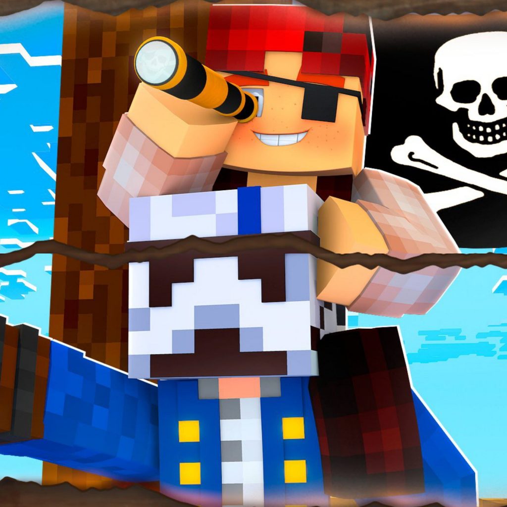 Alexby en la serie de piratas en Minecraft