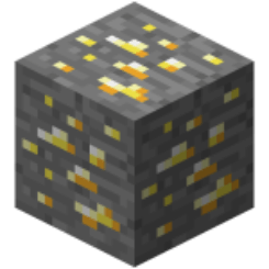 Mena de oro en Minecraft