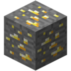 Mena de oro en minecraft