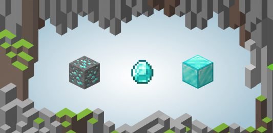 Diamante en minecraft