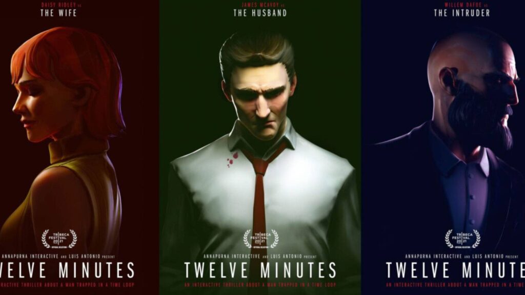 Twelve minutes los tres personajes del videojuego