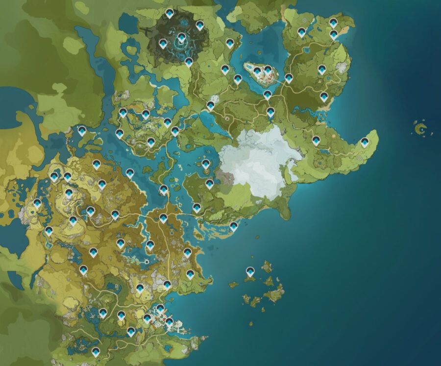 Genshin impact mapa oficial